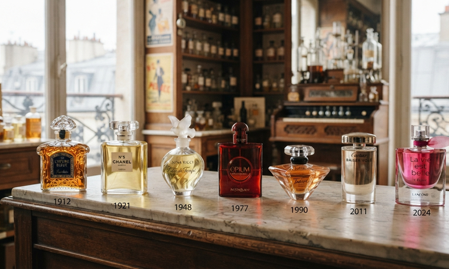 Parfum Femme dans le temps
